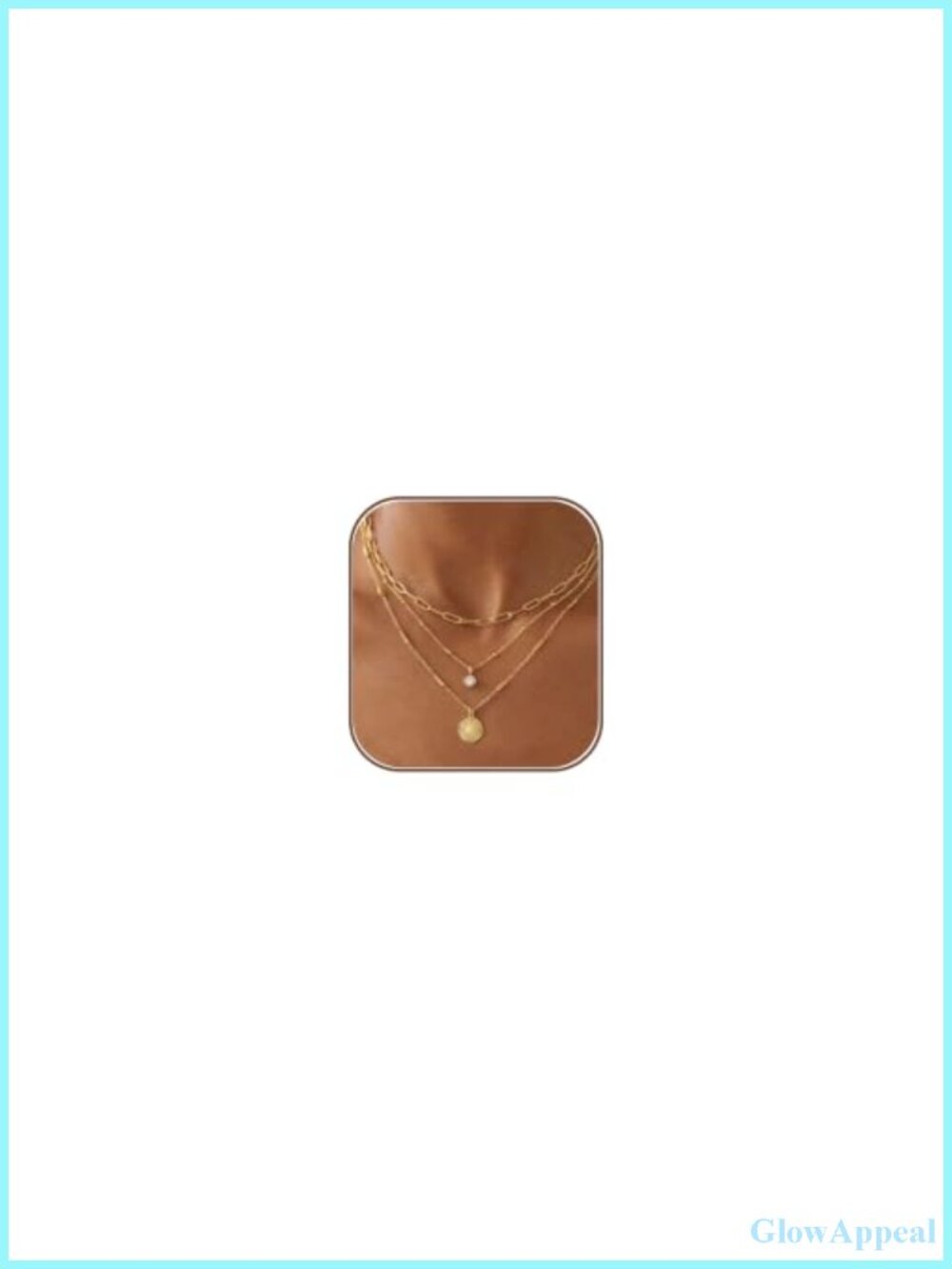 14K Gold Plated Layered Necklace Set 3 Piece Stackable Choker